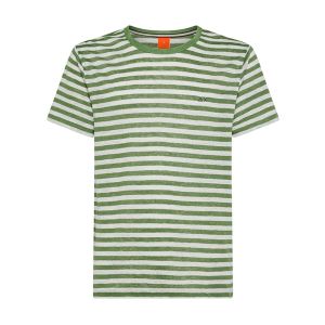 SUN68 t-shirt linen stripes