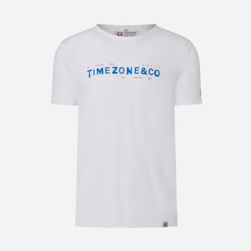 TIMEZONE t-shirt aqua print