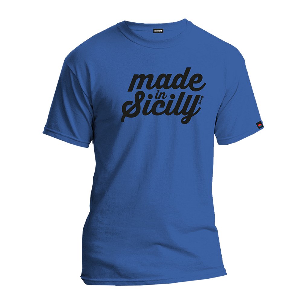 ISLAND ORIGINAL T-shirt made in sicily-Azzurro