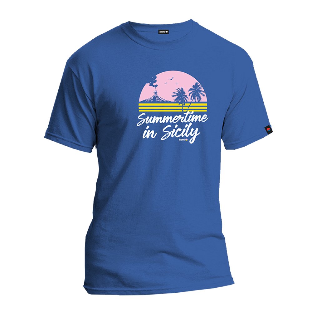 ISLAND ORIGINAL T-shirt summertime-Azzurro