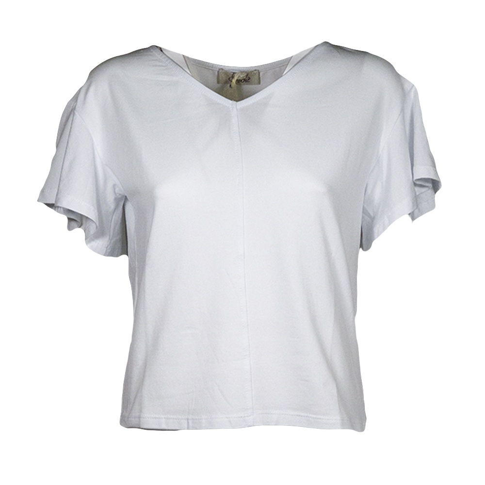 CROCHE' t-shirt-Bianco
