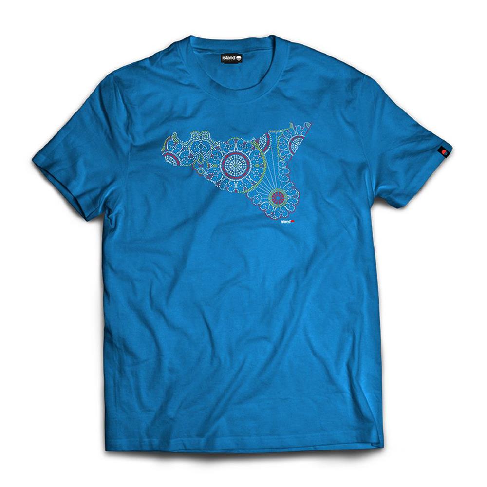 ISLAND ORIGINAL T-shirt luminarie-Azzurro