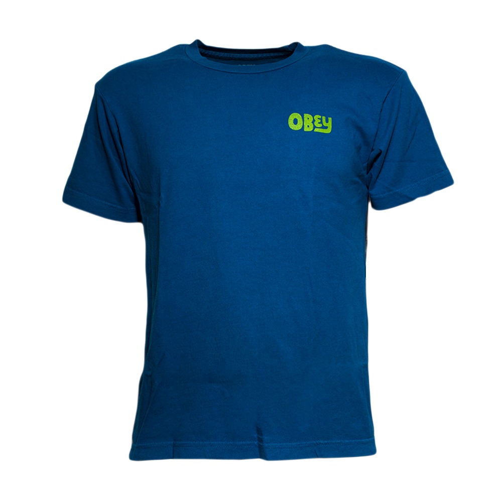 OBEY t-shirt no apathy-Blu