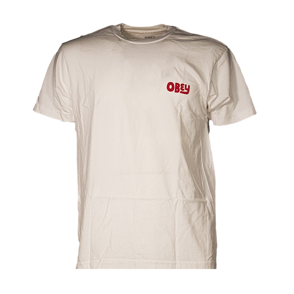 OBEY t-shirt no apathy-Bianco