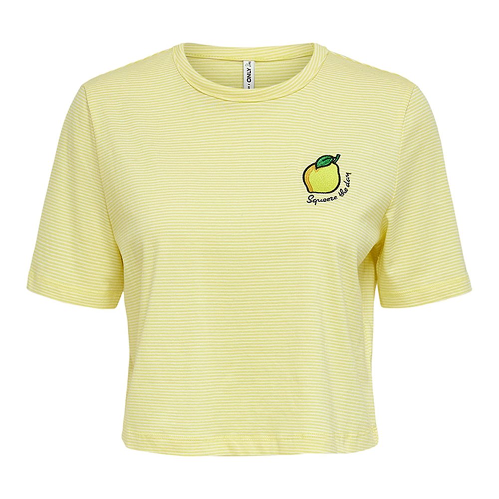 ONLY t-shirt crop-Giallo