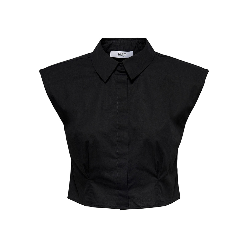 ONLY camicia crop-Nero