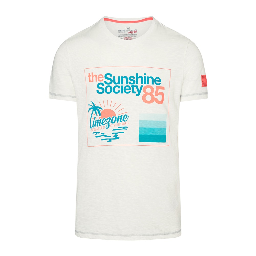 TIMEZONE t-shirt sunshine-Bianco