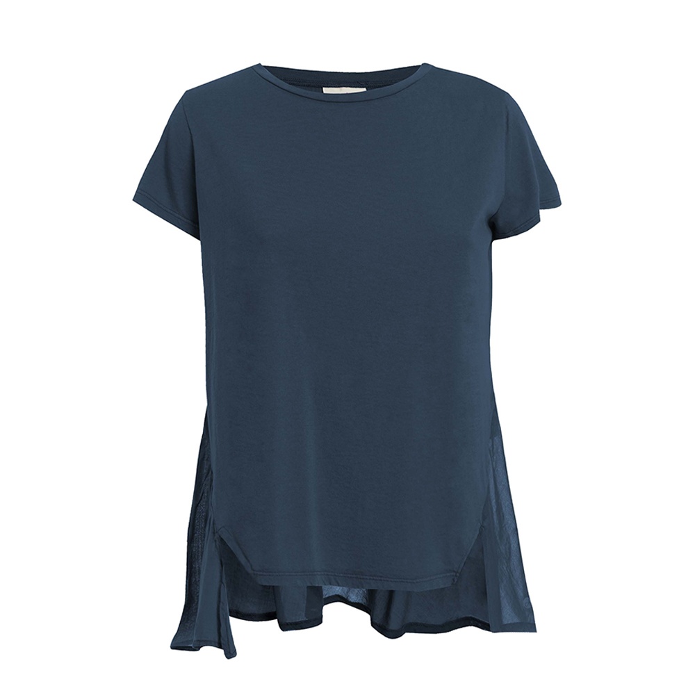 DEHA t-shirt con balza-Blu