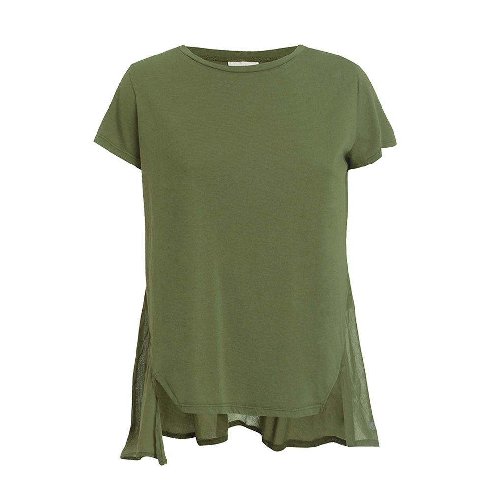 DEHA t-shirt con balza-Verde