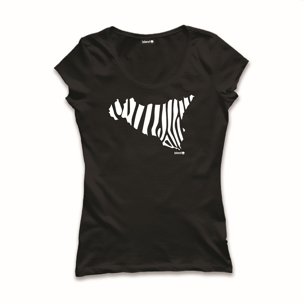 ISLAND ORIGINAL t-shirt zebra-Nero