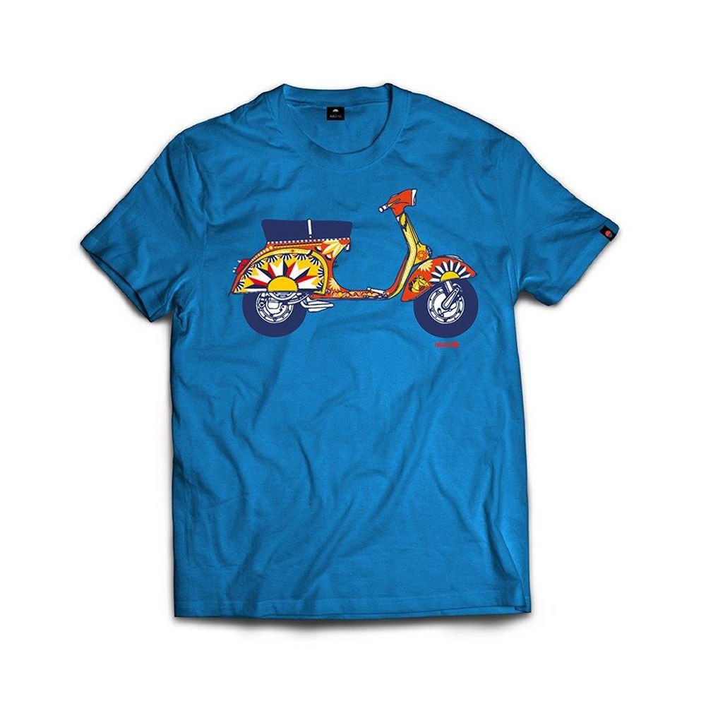ISLAND ORIGINAL t-shirt vespa carretto-Azzurro
