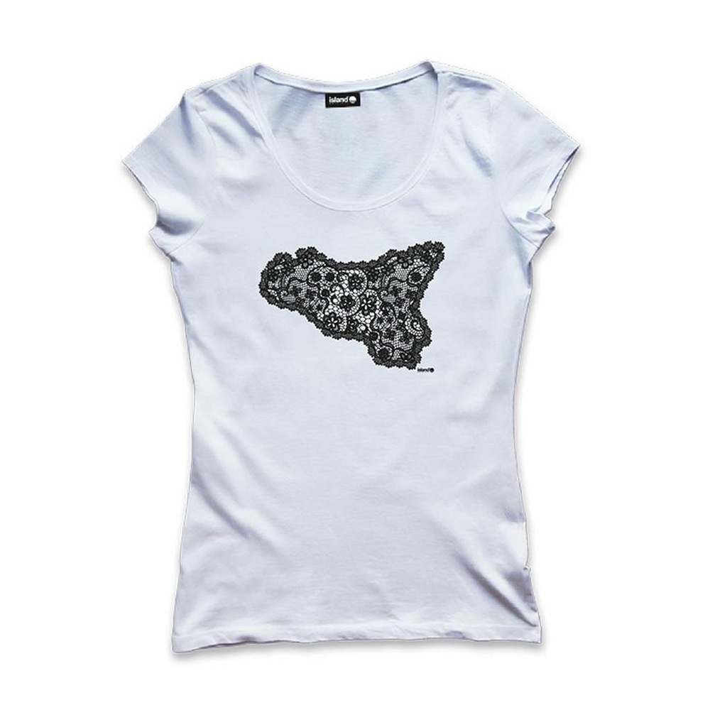 ISLAND ORIGINAL t-shirt macramè-Bianco