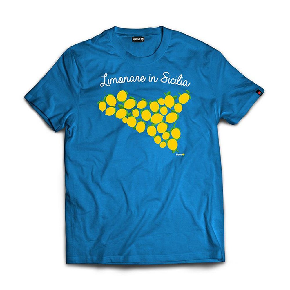 ISLAND ORIGINAL T-shirt limonare-Azzurro