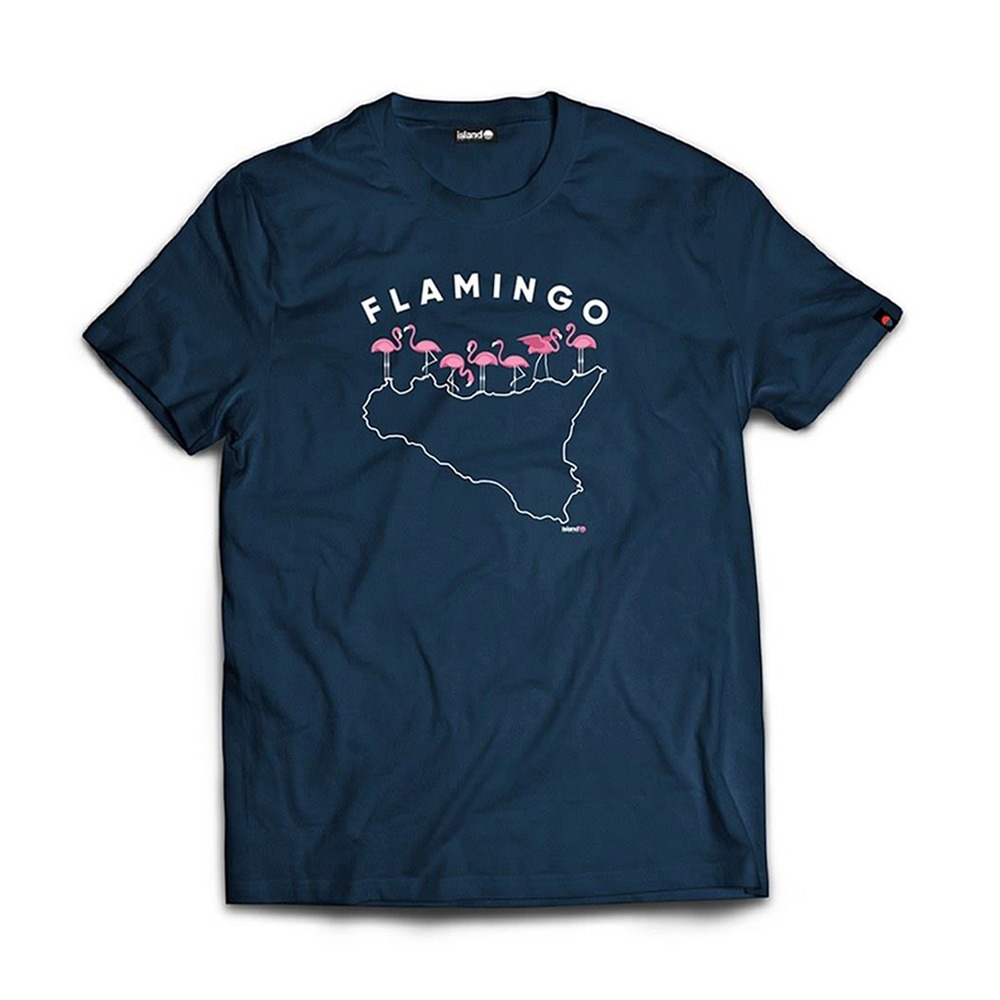 ISLAND ORIGINAL T-shirt flamingo-Blu