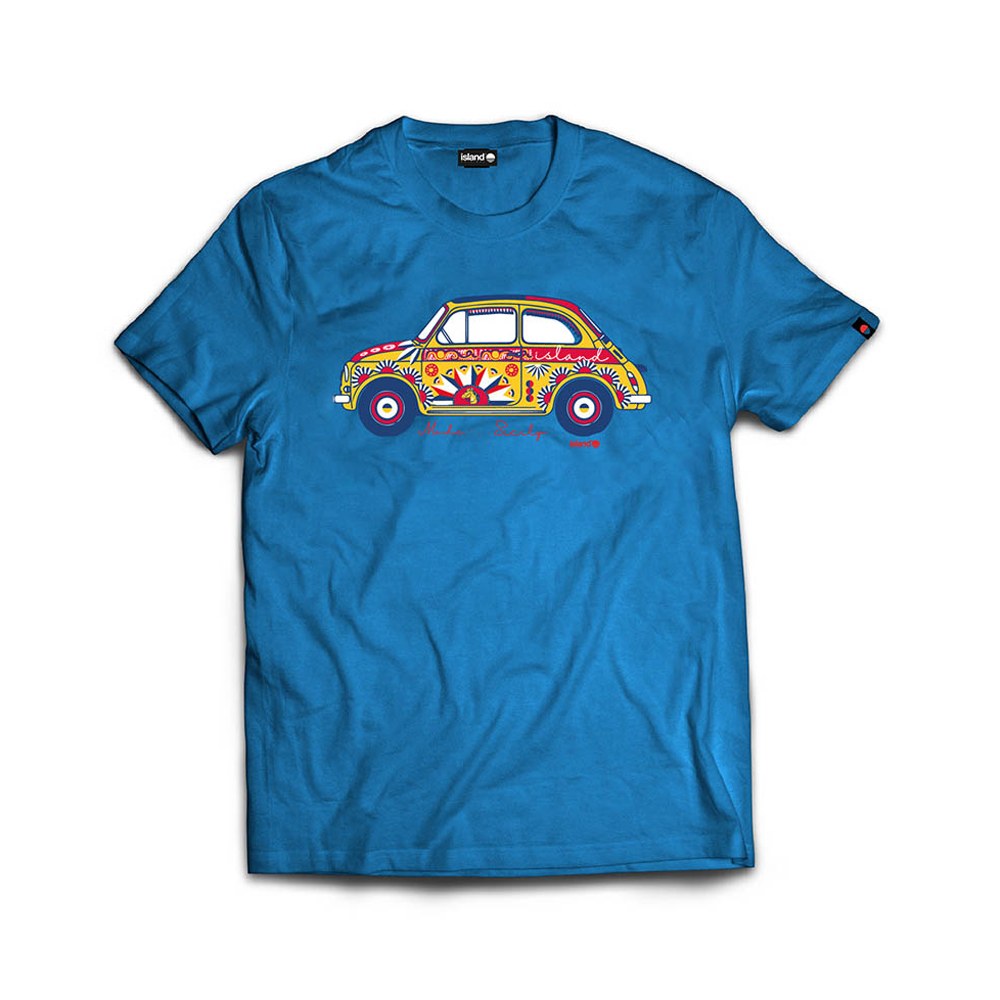 ISLAND ORIGINAL t-shirt 500 carretto-Azzurro