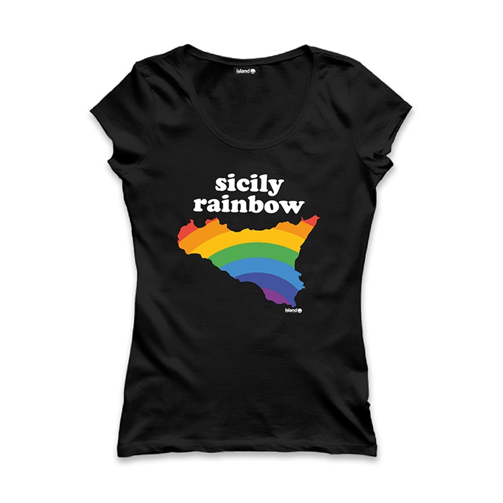 ISLAND ORIGINAL t-shirt rainbow-Nero