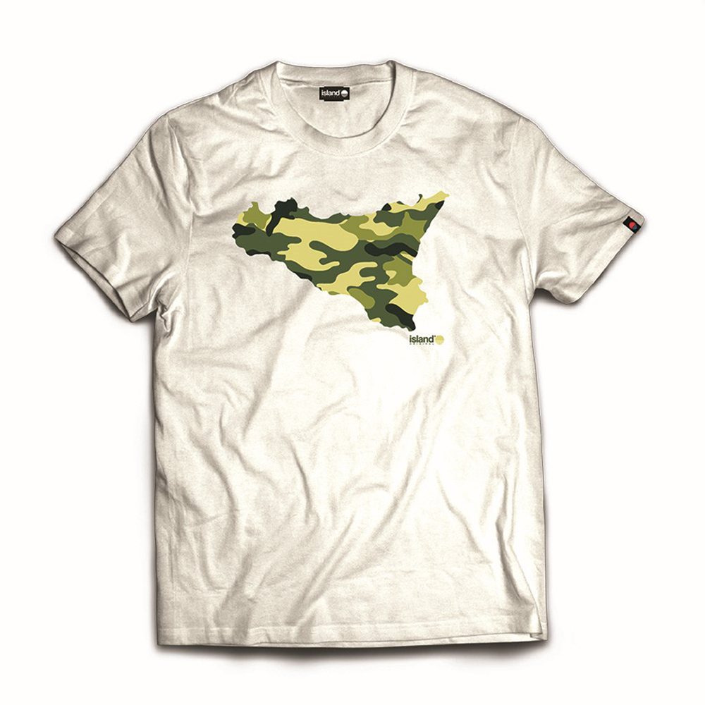 ISLAND ORIGINAL t-shirt camouflage-Bianco