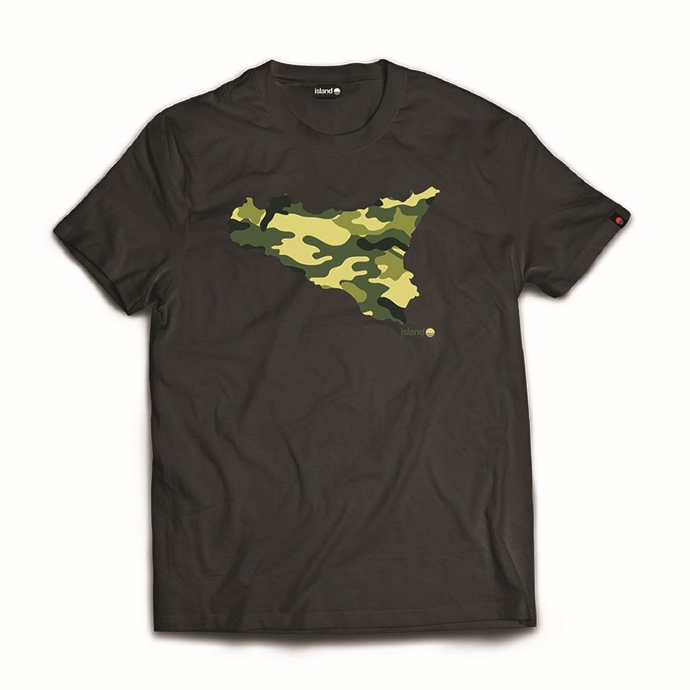 ISLAND ORIGINAL t-shirt camouflage-Nero