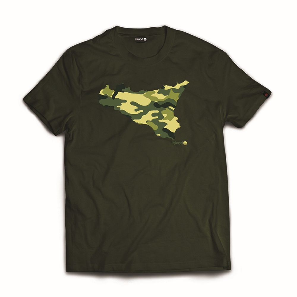 ISLAND ORIGINAL t-shirt camouflage-Verde
