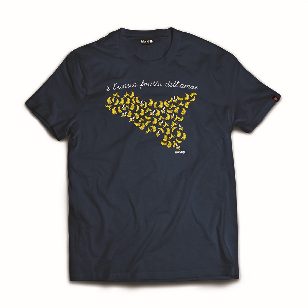 ISLAND ORIGINAL t-shirt banane-Blu