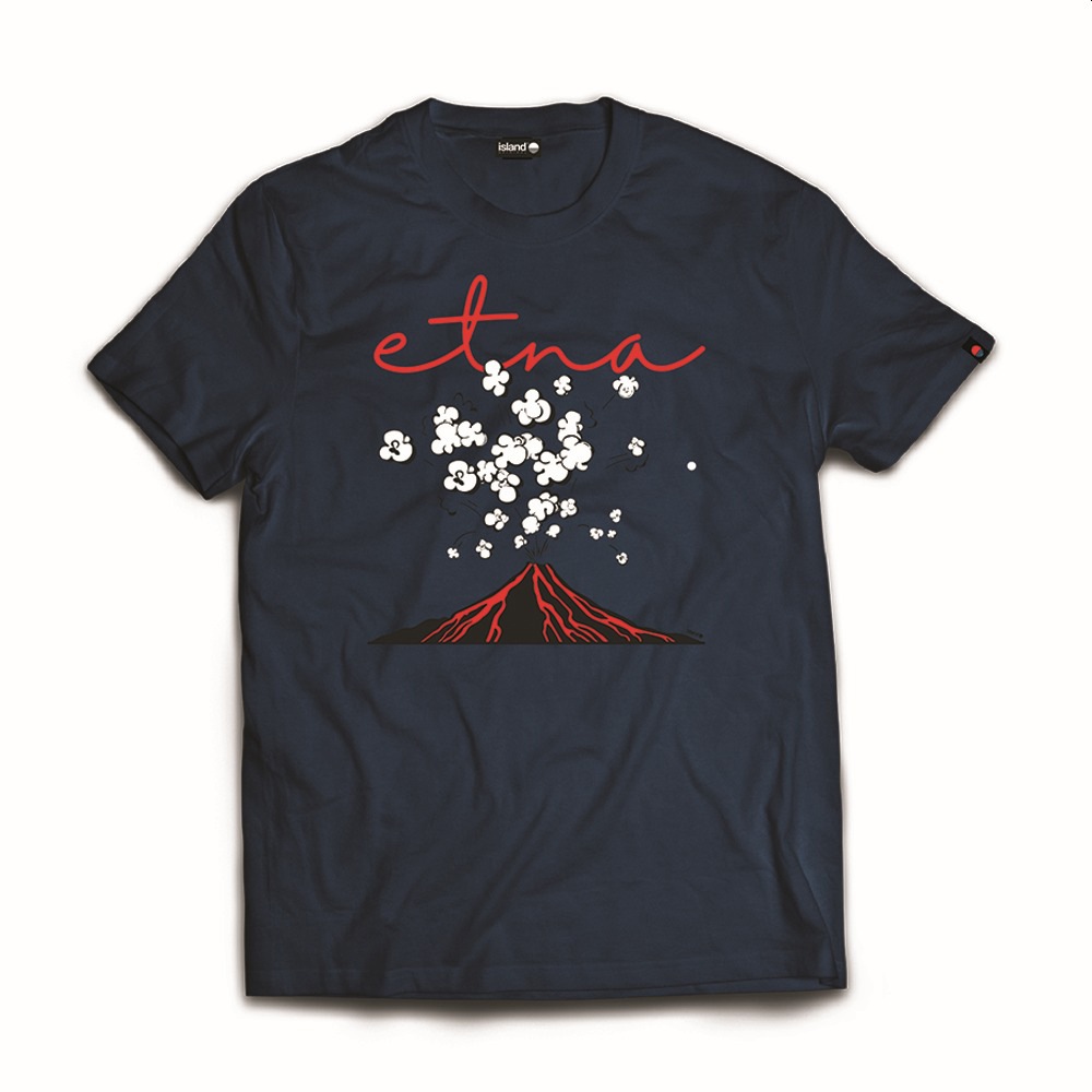 ISLAND ORIGINAL t-shirt etna pop-Blu