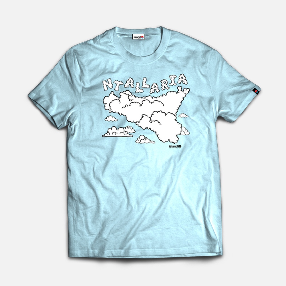 ISLAND ORIGINAL t-shirt nuvola-Celeste