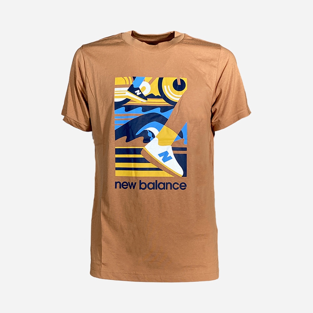 NEW BALANCE t-shirt triathlon-Beige