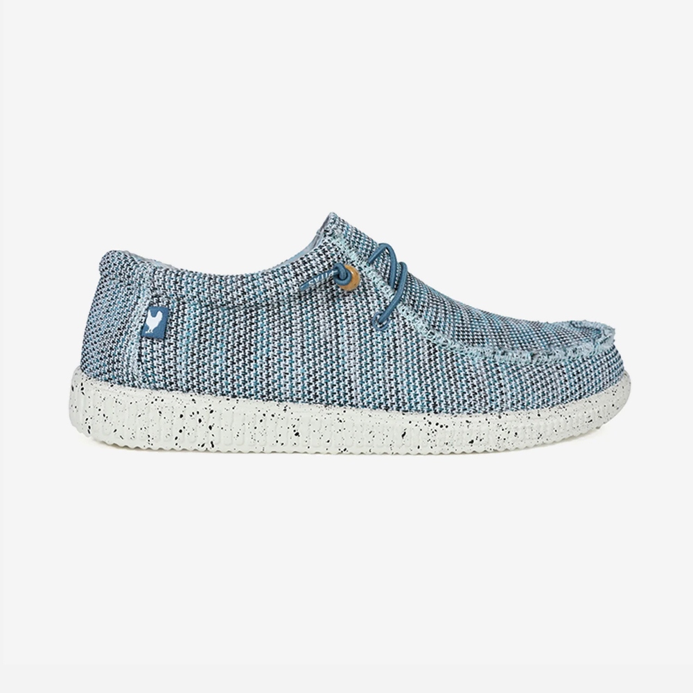 PITAS scarpe wallabi knitted-Celeste