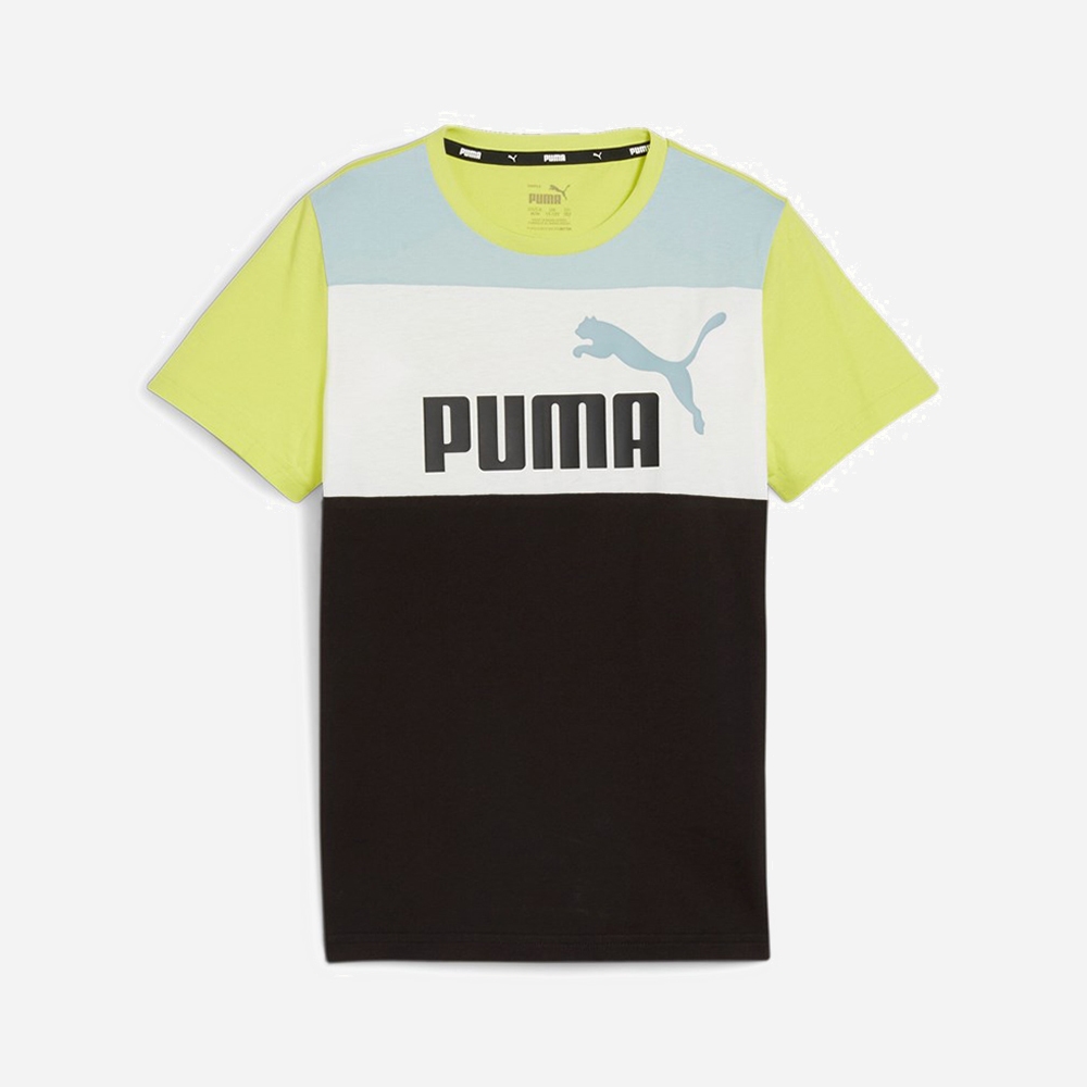 PUMA t-shirt ess block-Lime
