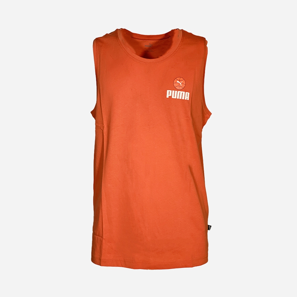 PUMA t-shirt smanicata-Arancio