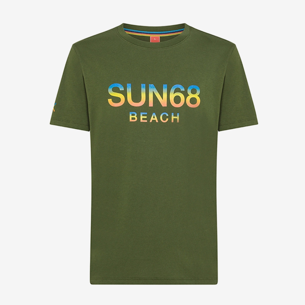 SUN68 t-shirt beach big logo-