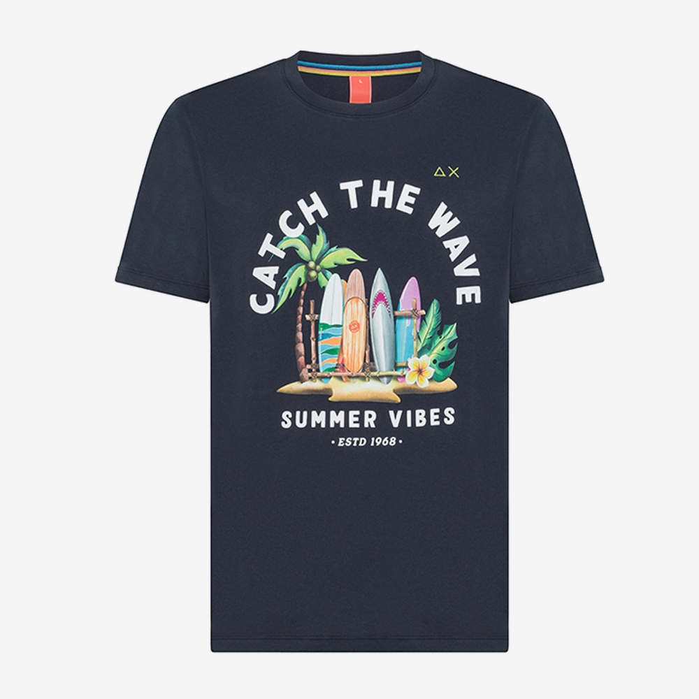 SUN68 t-shirt fancy print-