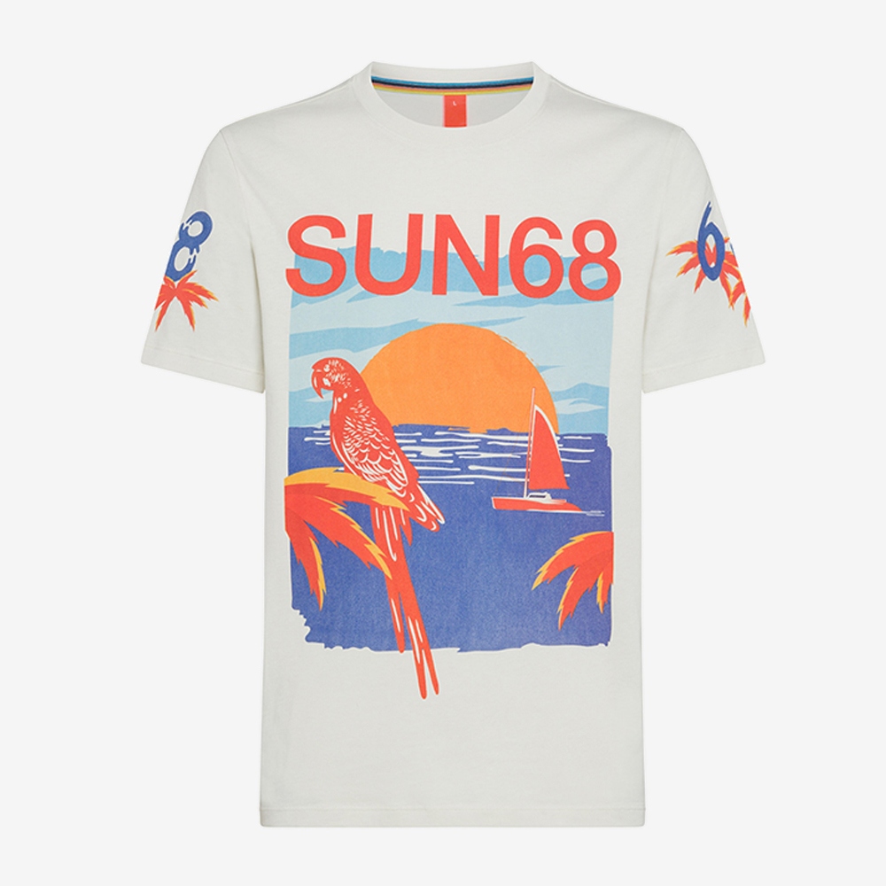 SUN68 t-shirt all over print-
