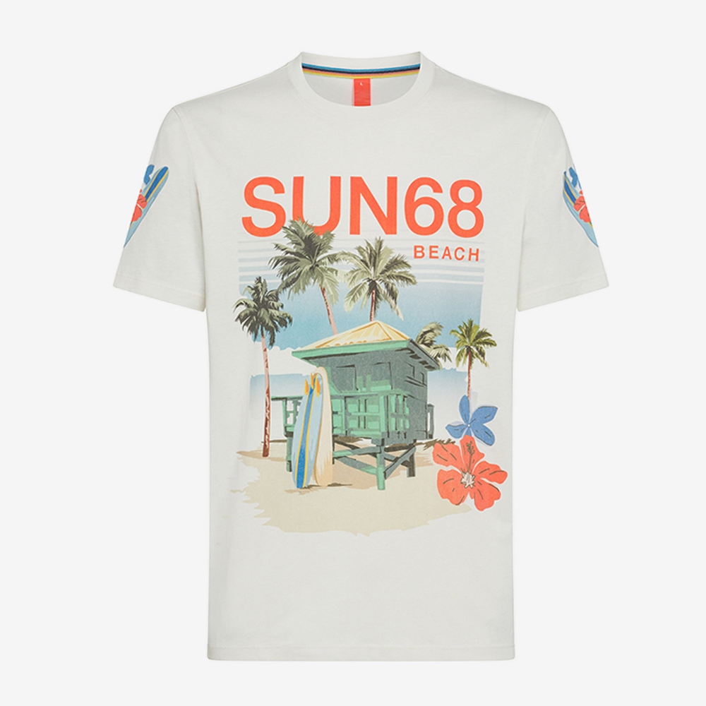 SUN68 t-shirt all over print-