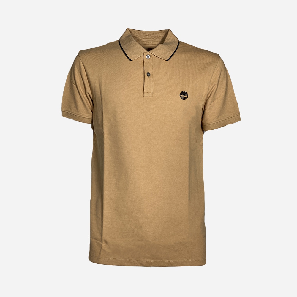 TIMBERLAND polo millers river printed neck-Beige