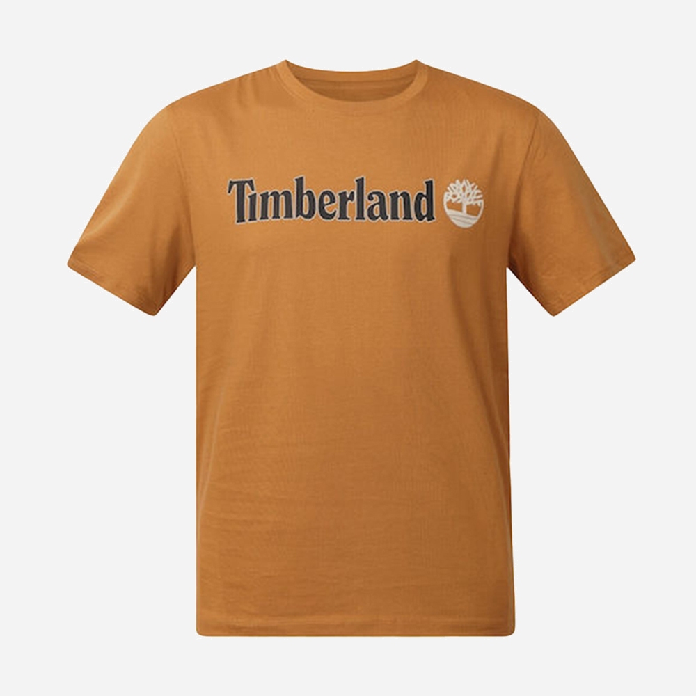 TIMBERLAND t-shirt kennebec river linear logo-Ocra