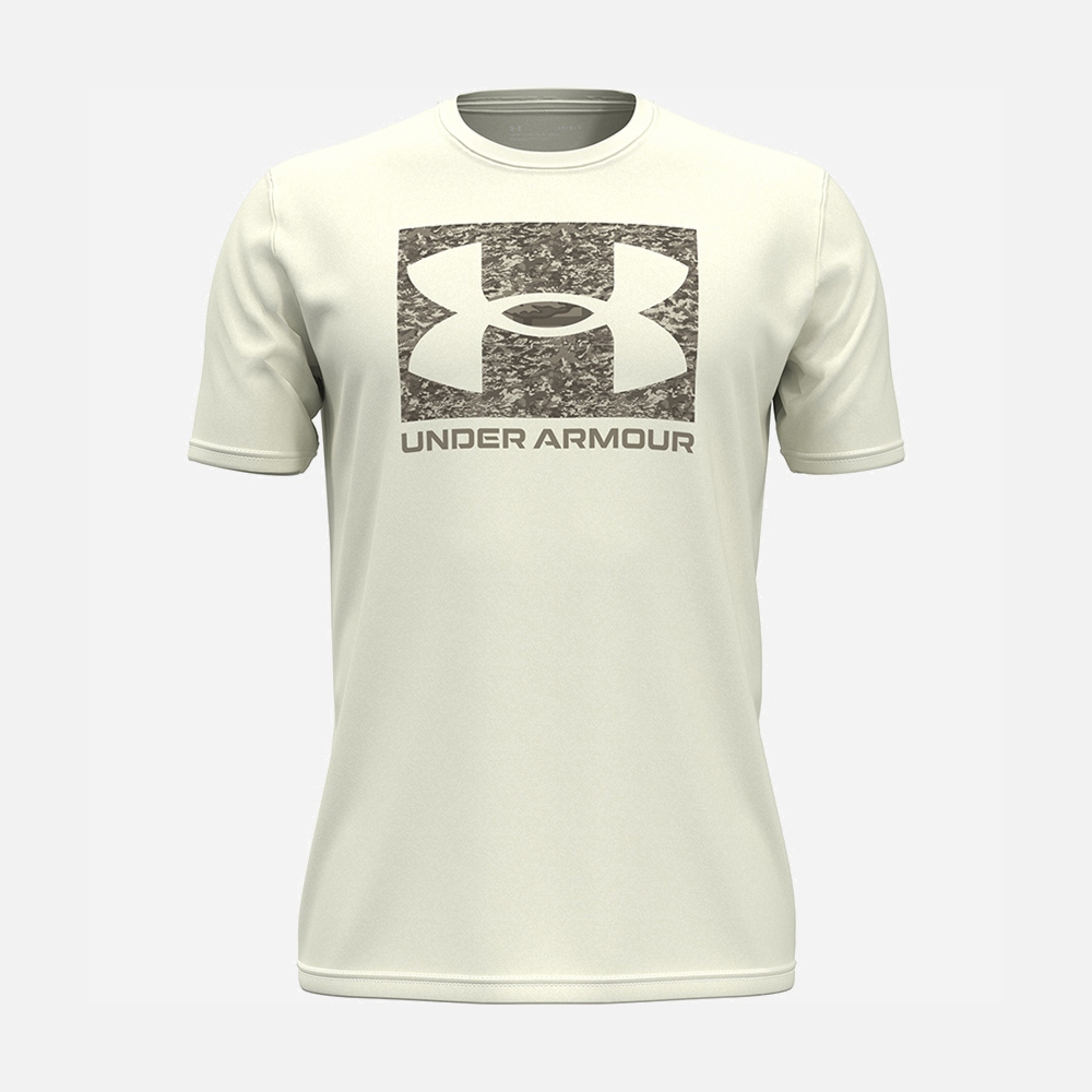 UNDER ARMOUR t-shirt abc camo boxed logo-Panna