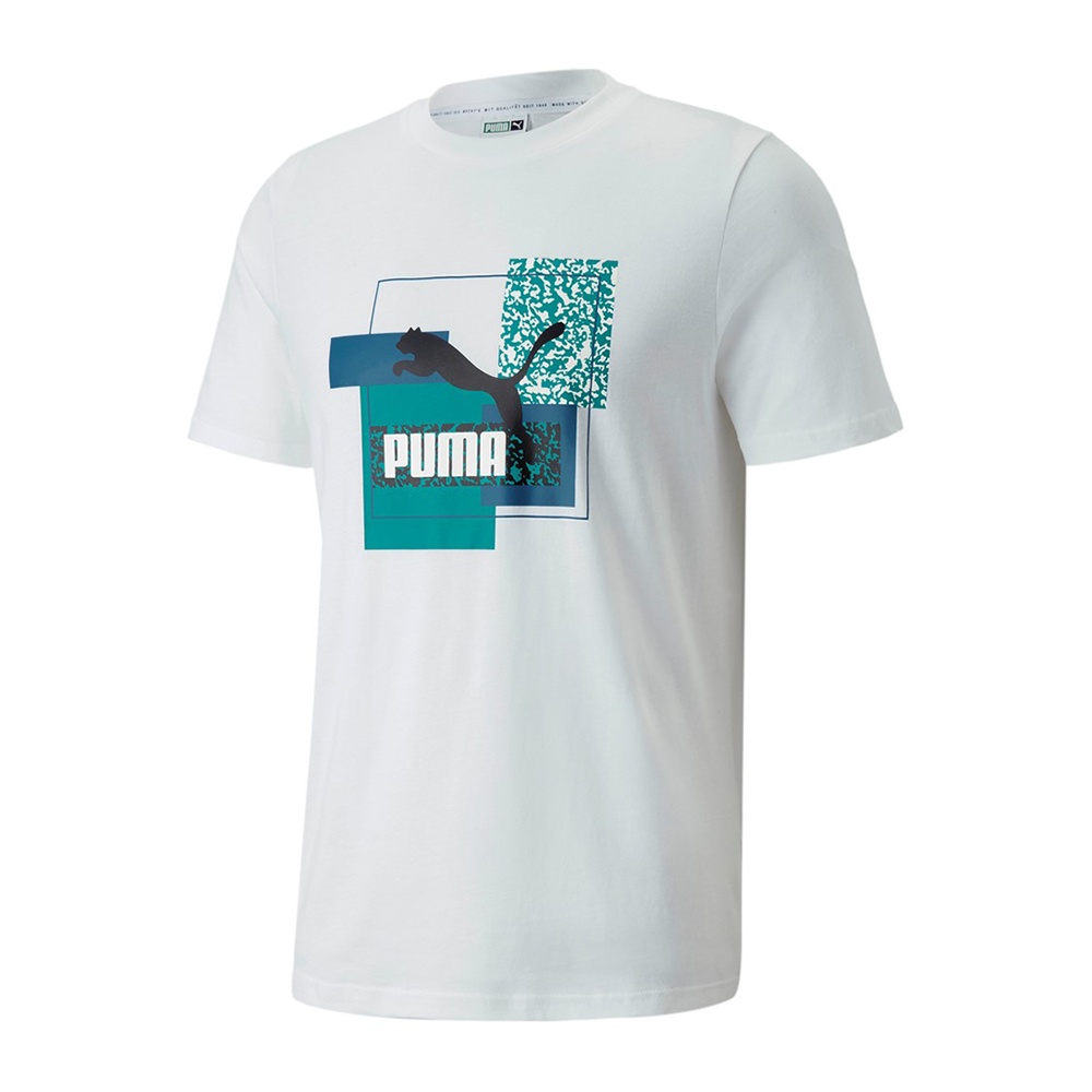 PUMA t-shirt brand love-Bianco