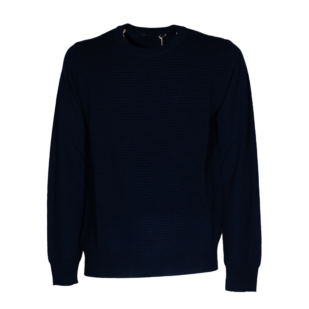 TRUSSARDI maglione merinos wool-Blu