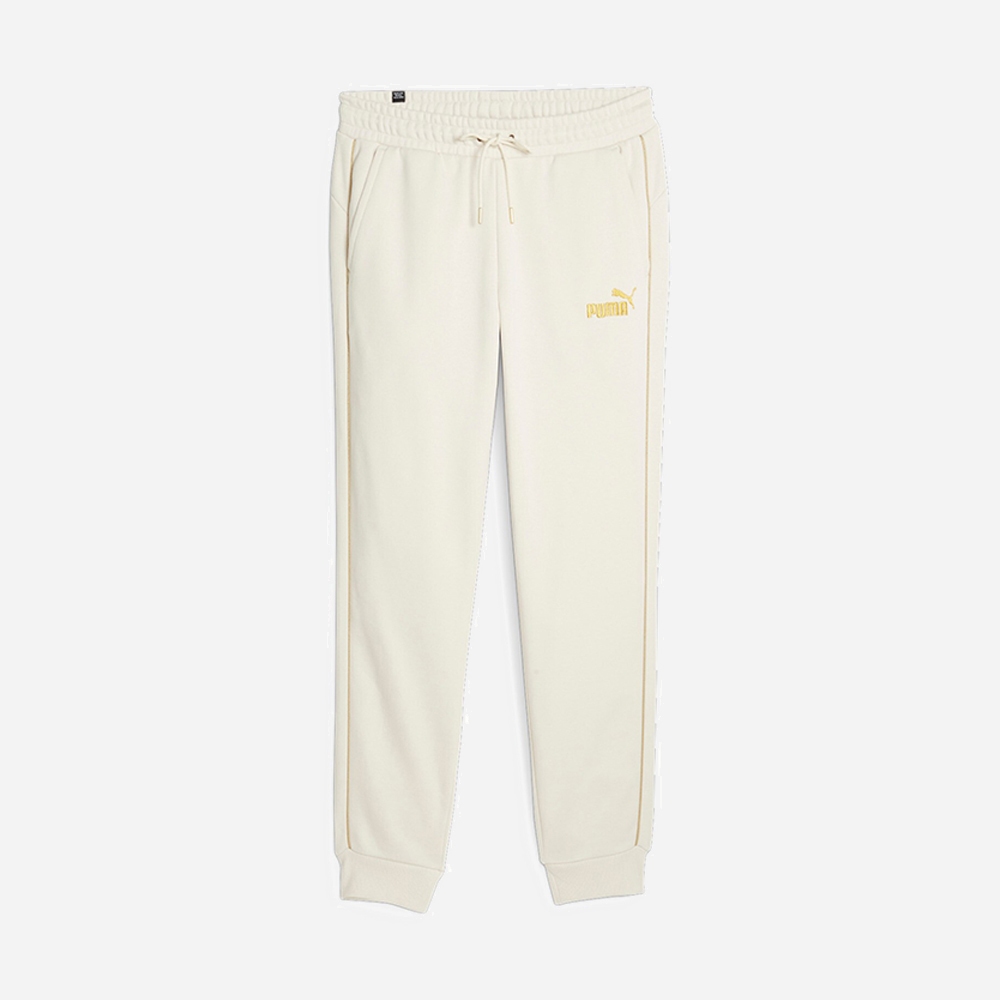 PUMA pantalone ess+ minimal gold-Panna